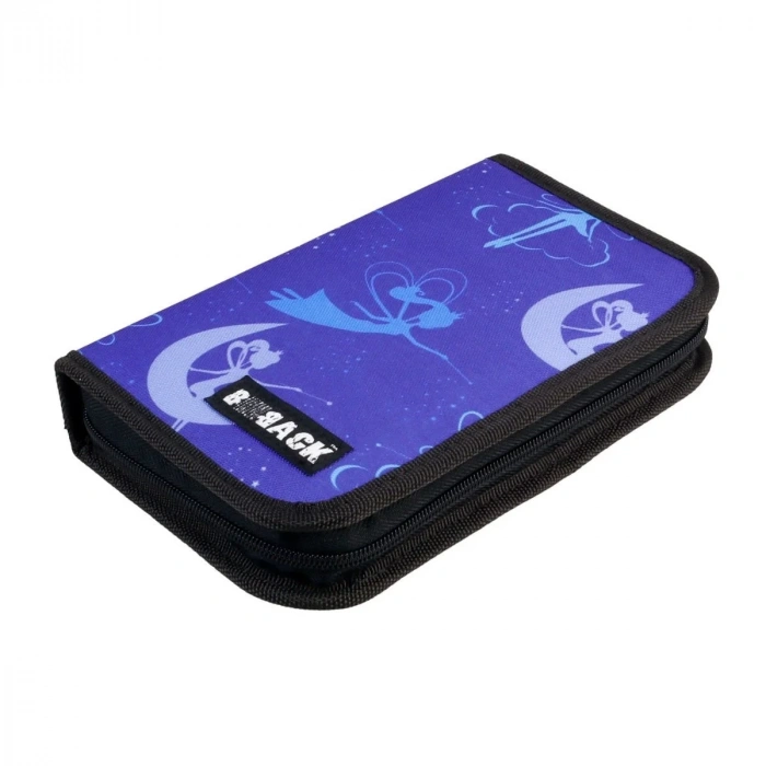 Bback Tek Katlı Çift Kanatlı Kalem Çantası Perili