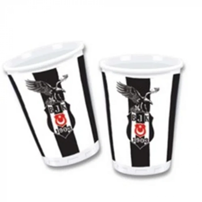 Beşiktaş 8 Li Kağıt Bardak