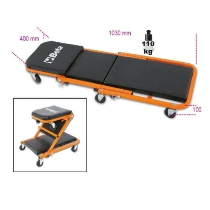 Beta Tekerlekli Katlanır Araç Altı Bakım Tablası 3002