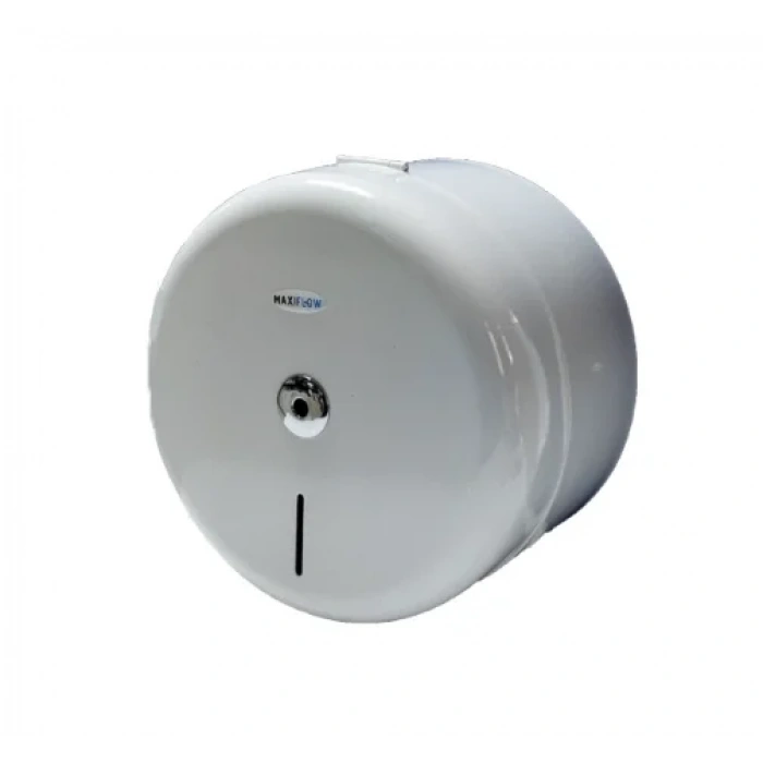 Beyaz Boyalı Metal Mini İçten Çekme Tuvalet Kağıdı Aparatı