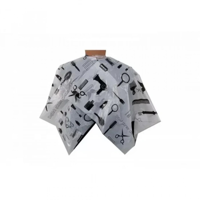 Beyaz Tek Kullanımlık Kuaför & Berber Önlüğü (50 Adet)