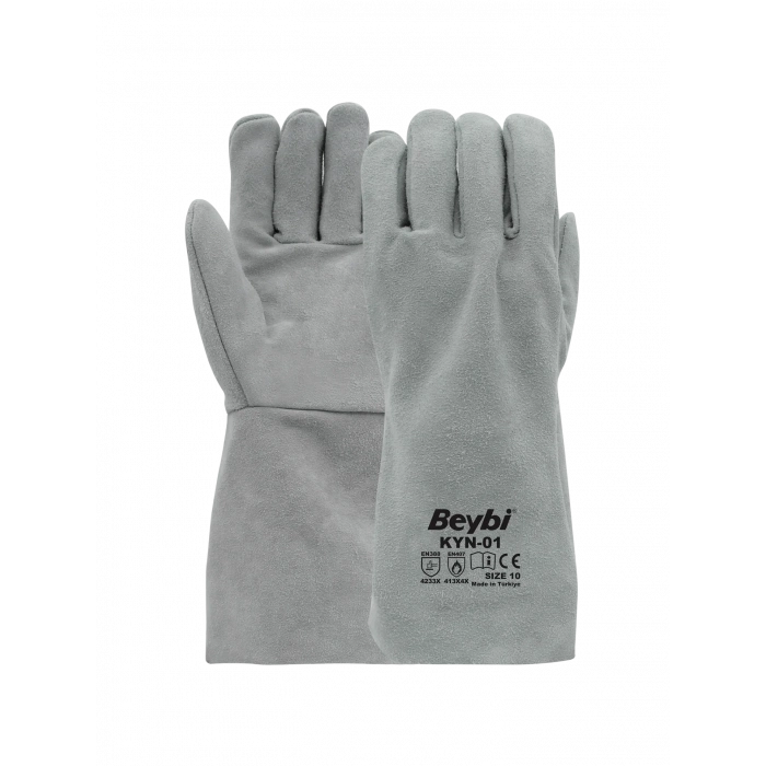 Beybi Eko Kaynakçı Deri İş Eldiveni Uzun Konç