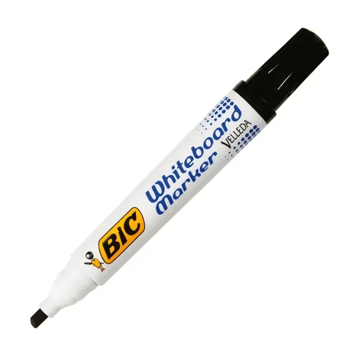 Bic 1751 Velleda Beyaz Tahta Kalemi Kesik Uç Siyah (904946)