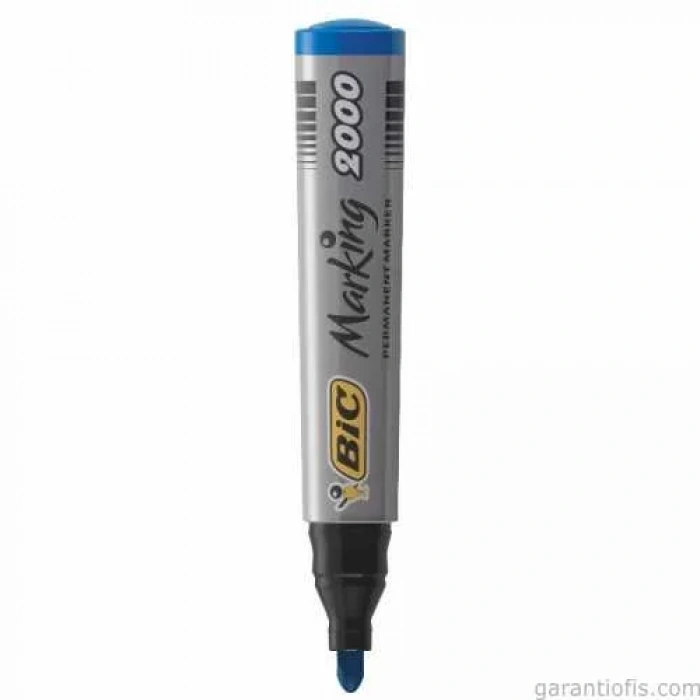 Bic 2000 Yuvarlak Uçlu Mavi Permanent Marker Kalem (Koli Kalemi)