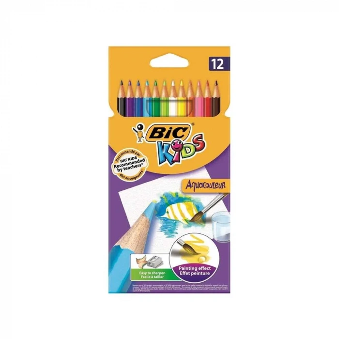 Bic Aquacouleur Kuru Sulu Boya Kalemi 12li