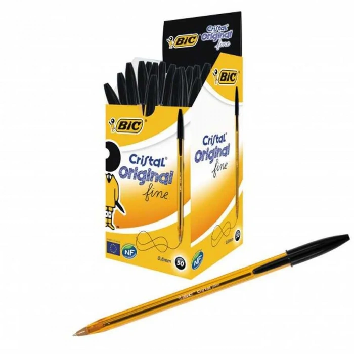 Bic Cristal Fine Tükenmez Kalem 0.8 mm Siyah