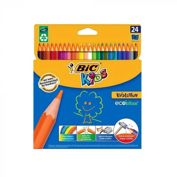 Bic Evolution Kuru Boya 24lü
