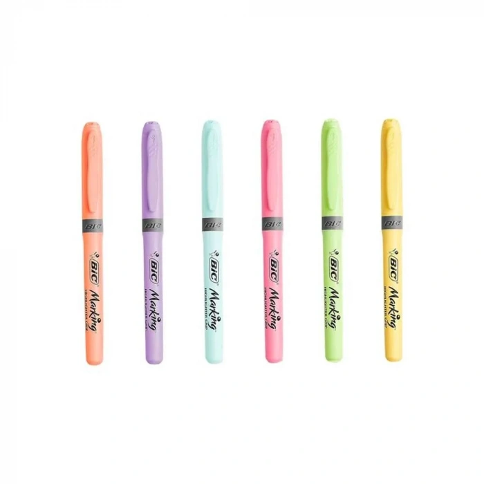 Bic Grip Fosforlu Kalem Pastel 6lı Set