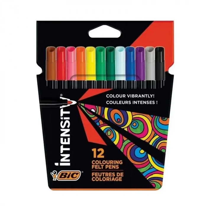 Bic İntensity Keçeli Kalem 12 Renk (978004) (998416)