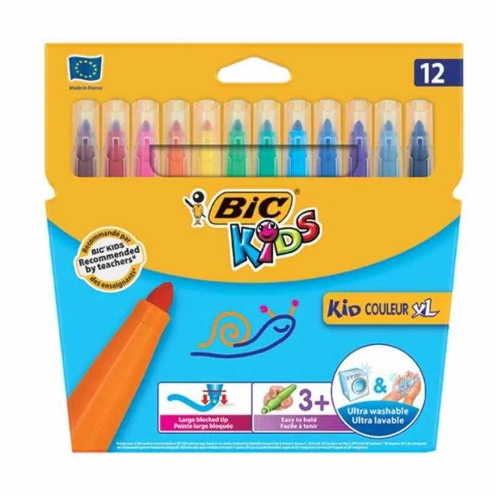 Bic Kid Coleur XL Keçeli Boya Kalemi 12li Kutu 828966