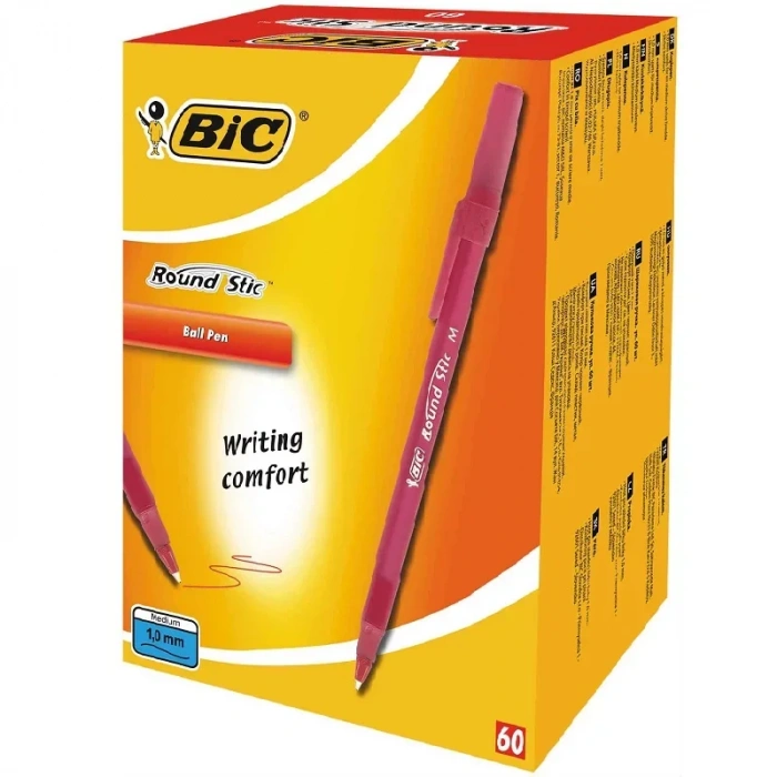 Bic Round Stıc 60 Lı Kırmızı Tükenmez Kalem 962667