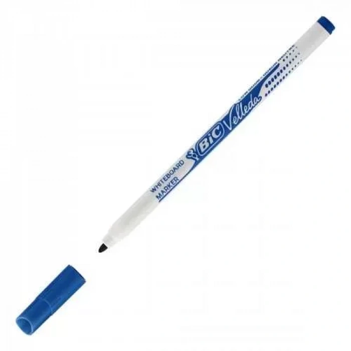 Bic Velleda 1721 Mavi İnce Gövdeli Yazı Tahtası Kalemi