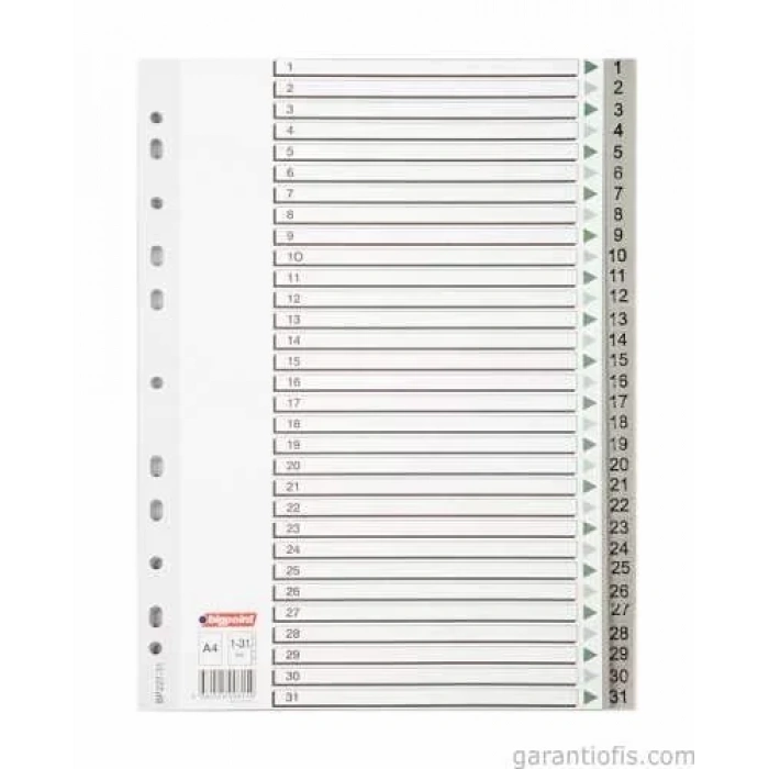 Bigpoint 1-31 Rakamlı Seperatör