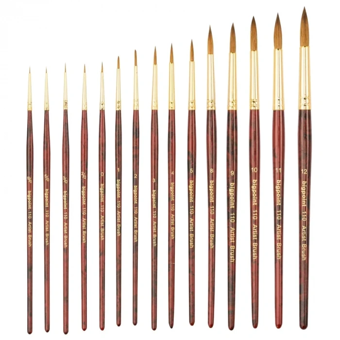 Bigpoint 110 Serisi Samur Kolinsky Yuvarlak Fırça No: 2