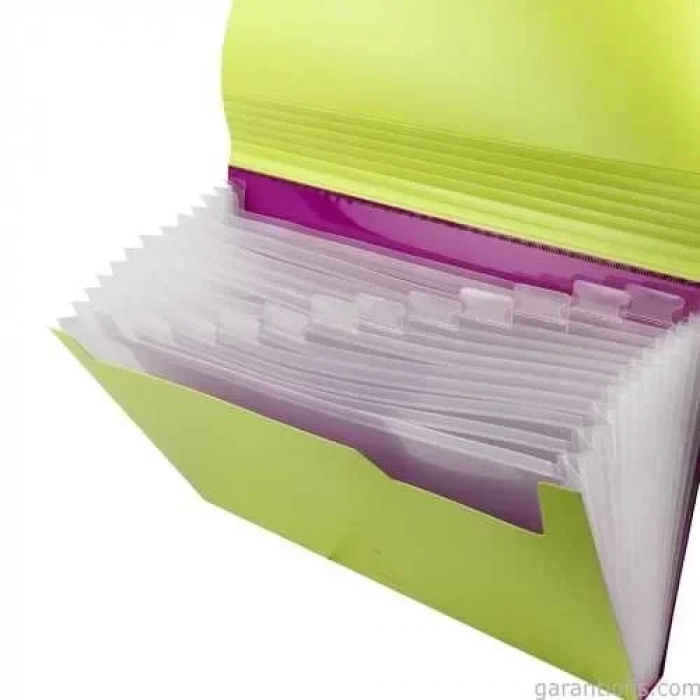 Bigpoint 13 Cepli Körüklü Dosya A4 (bp-265 Yeşil)