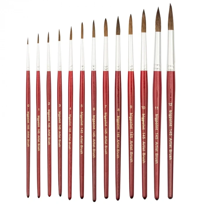 Bigpoint 145 Serisi Midilli Kılı Yuvarlak Fırça No: 3