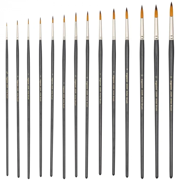 Bigpoint 200r Serisi Sentetik Kıl Yuvarlak Fırça No: 9