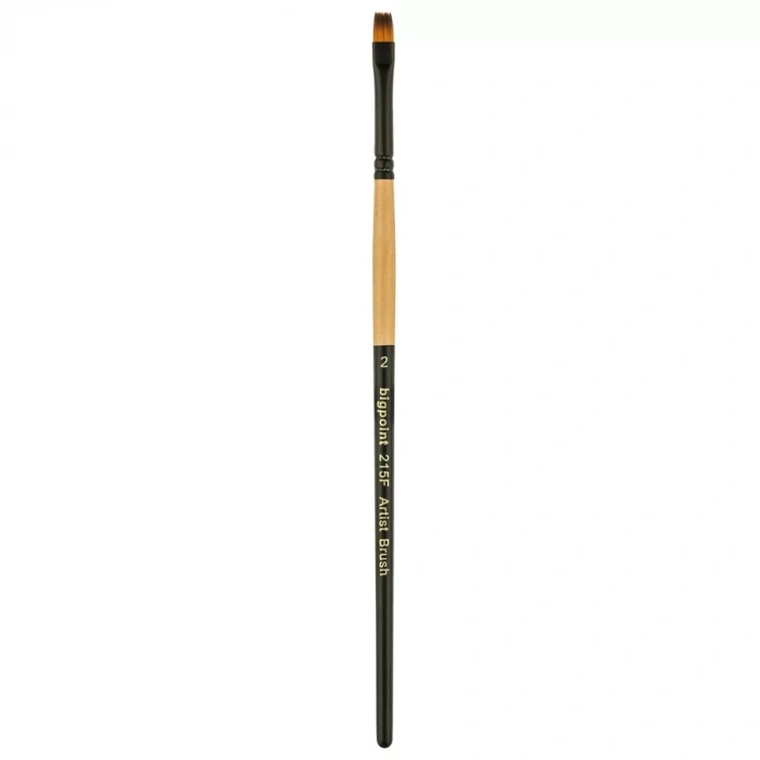 Bigpoint 215f Serisi Sentetik Kıl Düz Kesik Fırça No: 2