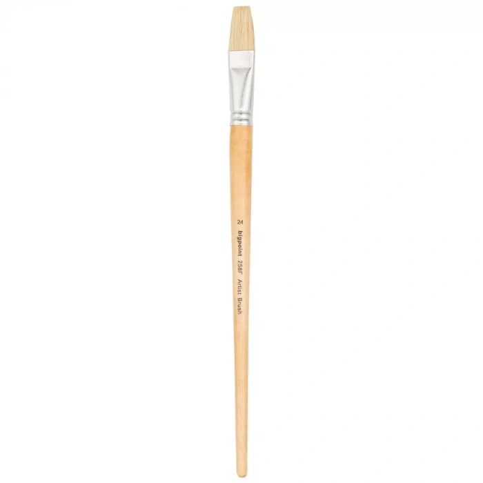 Bigpoint 258f Serisi Doğal Kıl Düz Kesik Fırça No: 24