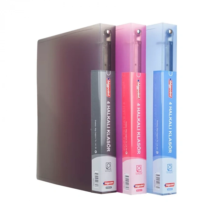 Bigpoint 4 Halkalı Klasör Kırmızı