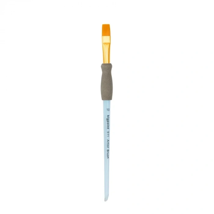 Bigpoint 511 Serisi Sentetik Kıl Akrilik Sap Düz Kesik Fırça No: 10