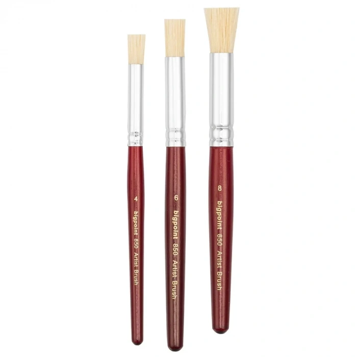 Bigpoint 850 Serisi Doğal Kıl Tampon (stencil) Fırçası No: 4