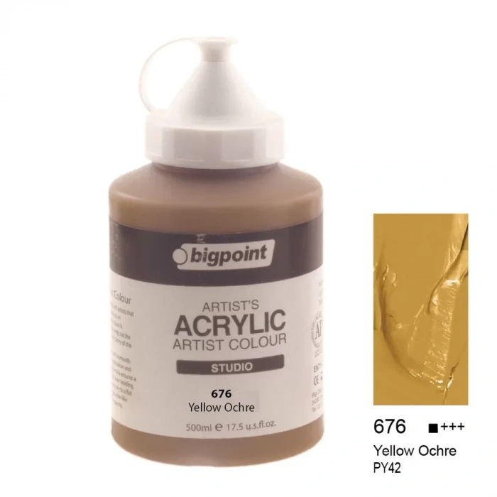Bigpoint Akrilik Boya 500 Ml Yellow Ochre 676
