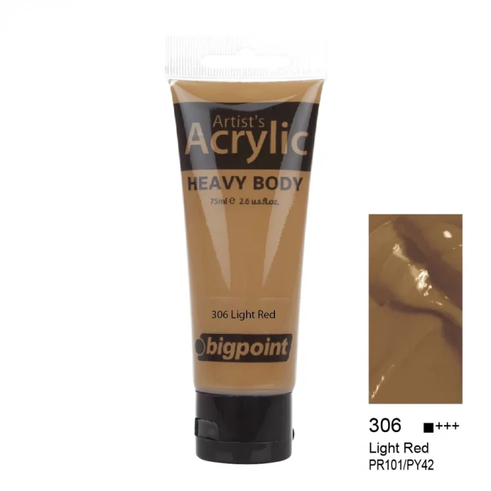 Bigpoint Akrilik Boya 75 Ml Light Red 306