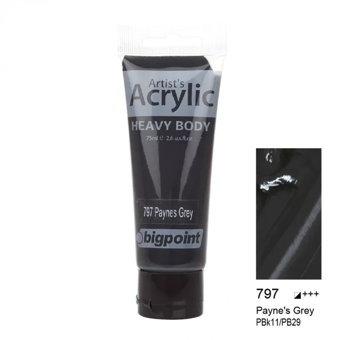 Bigpoint Akrilik Boya 75 Ml Paynes Grey 797