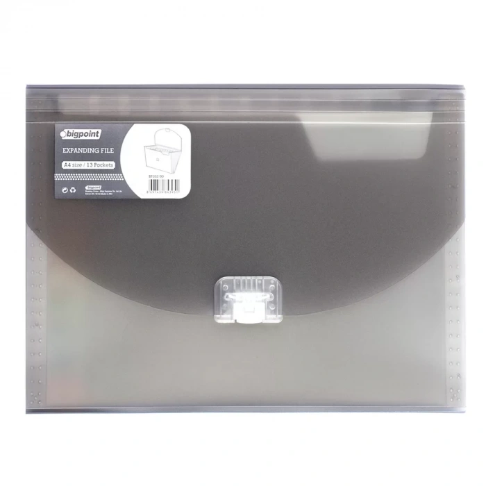 Bigpoint Bp262 Körüklü Dosya Dumanlı A4 Kilitli 13 Cepli