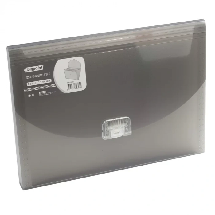 Bigpoint Bp262 Körüklü Dosya Dumanlı A4 Kilitli 13 Cepli