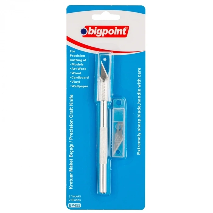 Bigpoint BP455 Kretuar Maket Bıçağı (2 Yedek Bıçaklı)