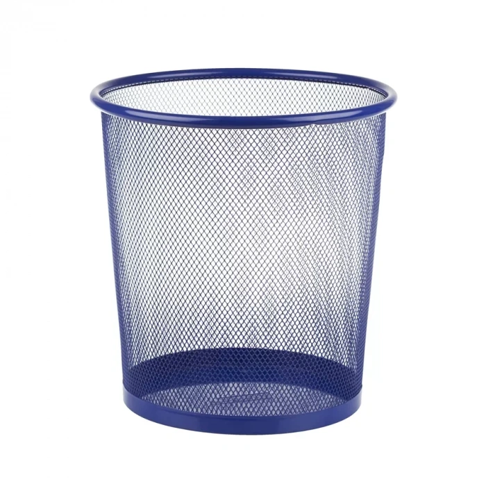 Bigpoint Metal Perfore Çöp Kovası Orta Mavi