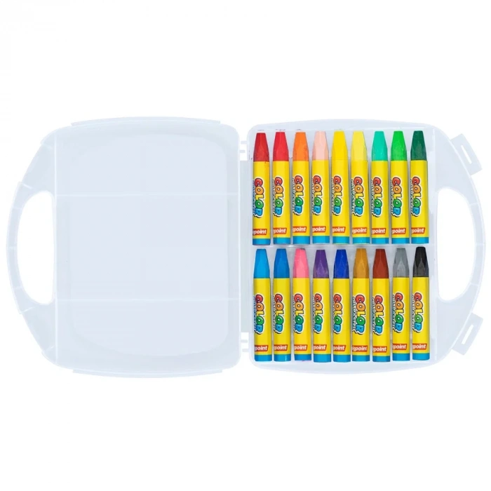 Bigpoint Pastel Boya 18 Renk - Şeffaf Çantalı