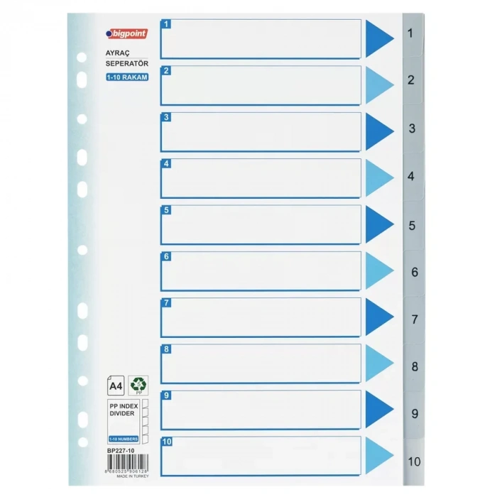 Bigpoint PP Seperatör 1-10 Rakamlı
