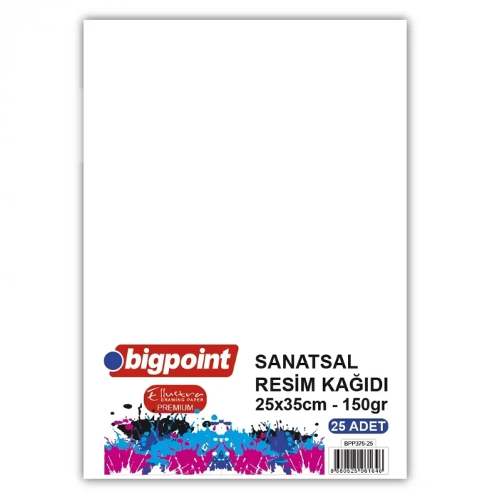 Bigpoint Sanatsal Resim Kağıdı 150 Gram 25x35cm - 25 Yaprak