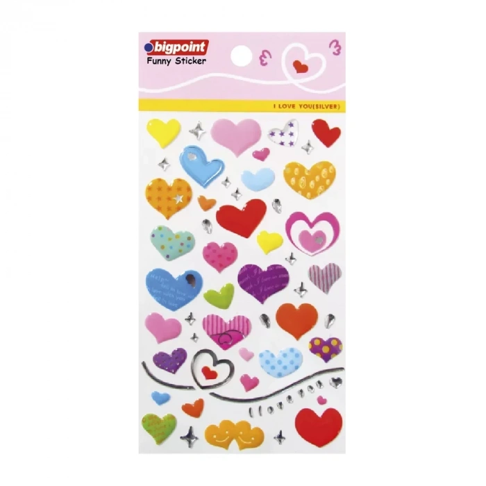 Bigpoint Sticker Karışık Kalpler