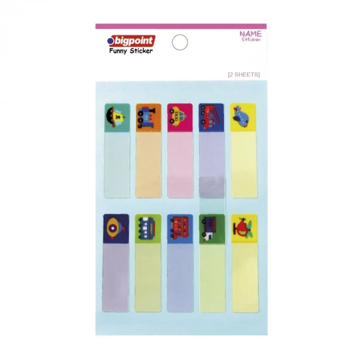 Bigpoint Sticker School Ulaşım Araçları 2 Yaprak