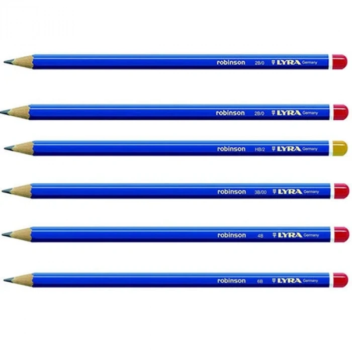BK Lyra Robinson Dereceli Kurşun Kalem Seti 6Lı