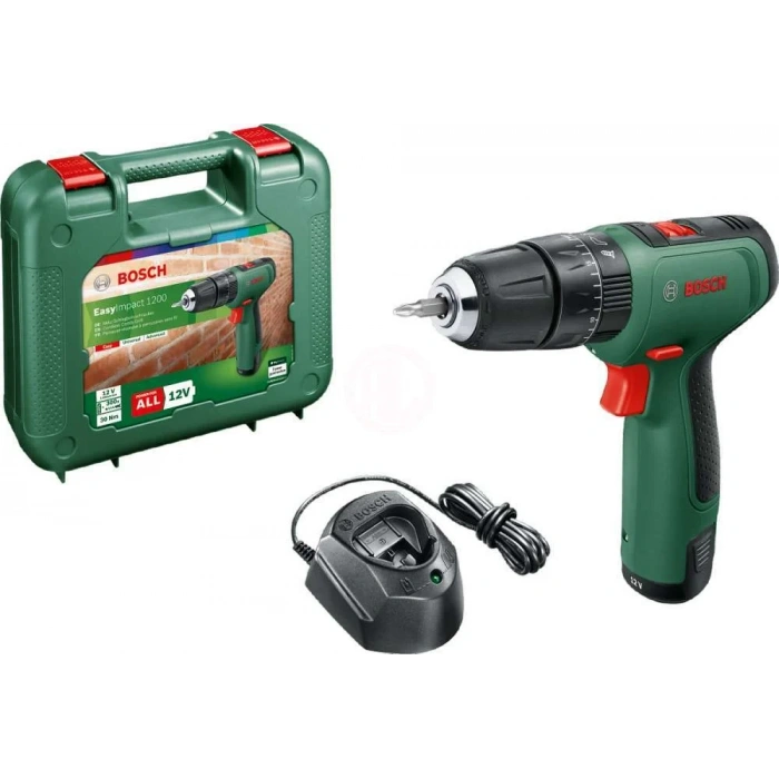 Bosch Akülü Darbeli Vidalama Matkabı EasyImpact 1200 (1 x 1,5 Ah Akü) - 06039D3104