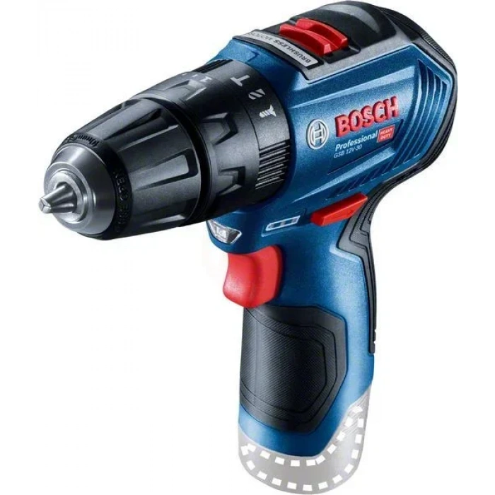Bosch Akülü Darbeli Vidalama Matkabı GSB 12V-30 (Aküsüz) - 06019G9102