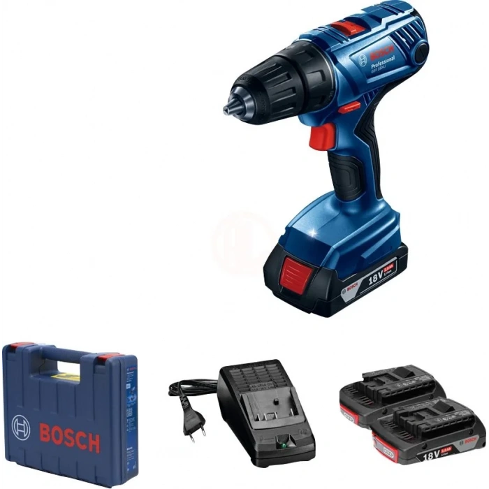 Bosch Akülü Vidalama Matkabı GSR 180-LI (2 x 2,0 Ah Akü) - 06019F8109