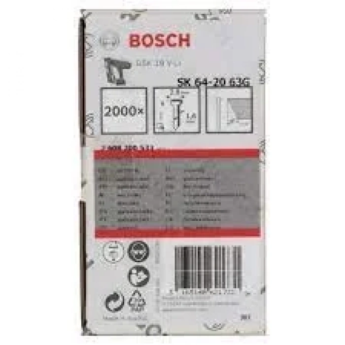 Bosch Gsk 18 V-Li İçin Galvaniz Başsız Çivi 63 Mm 2000 - 2608200533
