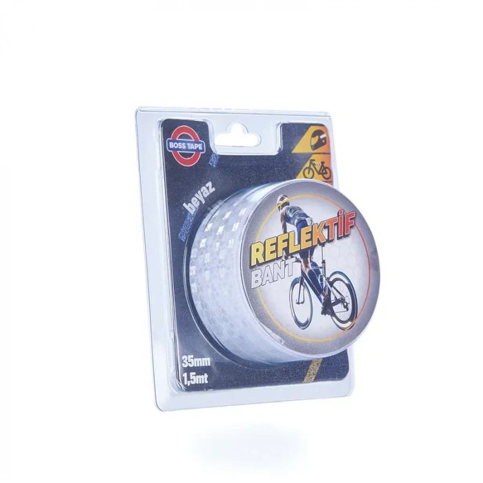Boss Tape 3647 Reflektif Bant 35mmx1.5m Parlak Beyaz