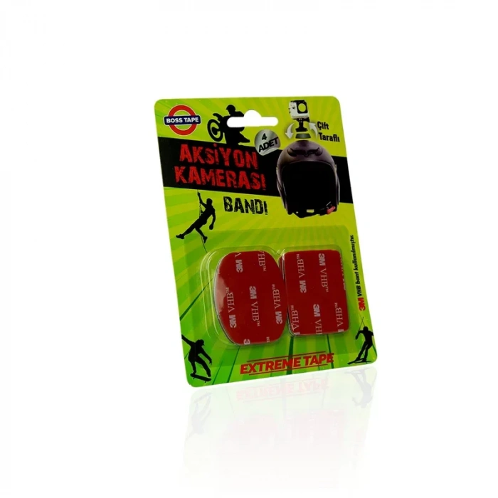BOSS TAPE 3845 ÇİFT TARAFLI AKSİYON KAMERASI BANDI 4LÜ BLİSTER