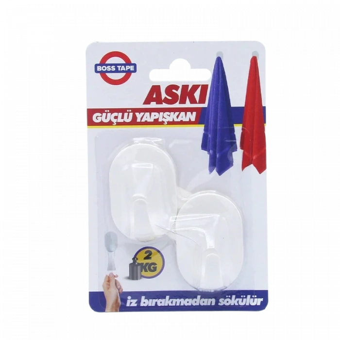 BOSS TAPE 4125 PLASTİK KÜÇÜK ASKI 2Lİ BLİSTER