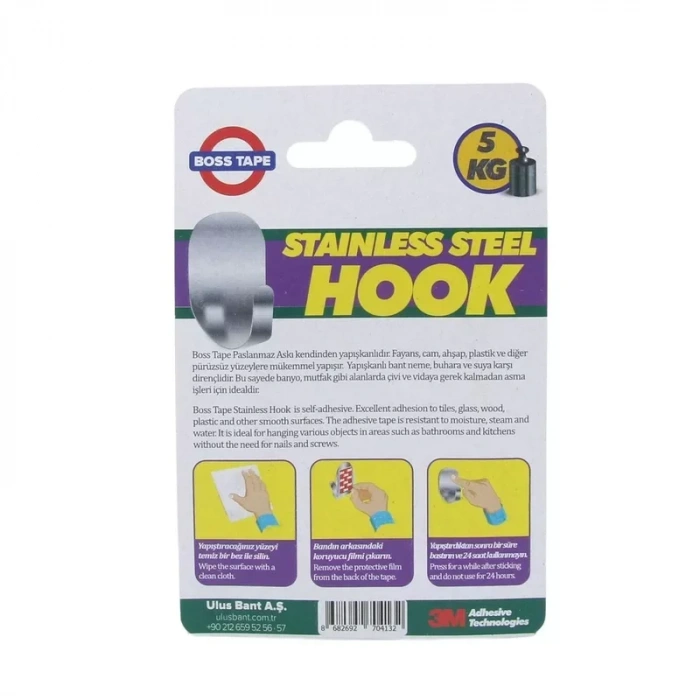 BOSS TAPE 4132 PASLANMAZ BÜYÜK ASKI BLİSTER