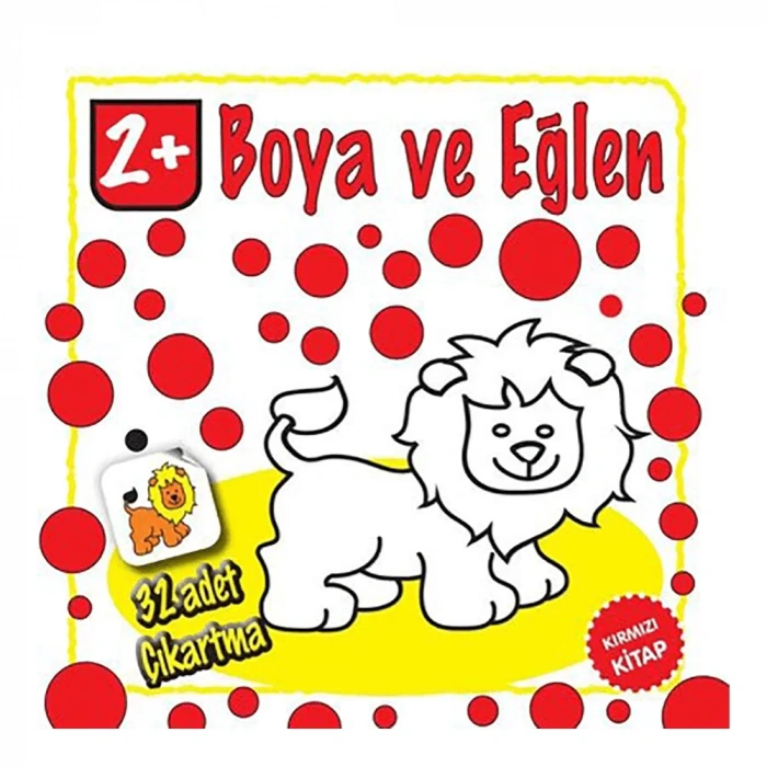 Boya Ve Eğlen Kırmızı Kitap