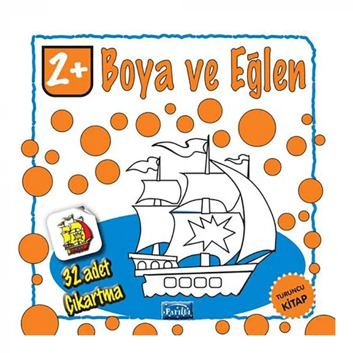 Boya Ve Eğlen Turuncu Kitap