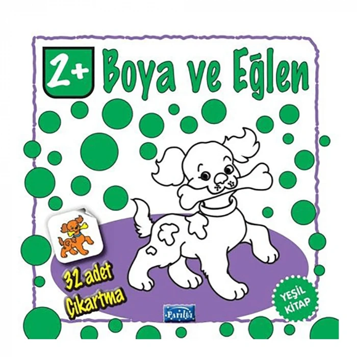 Boya Ve Eğlen Yeşil Kitap